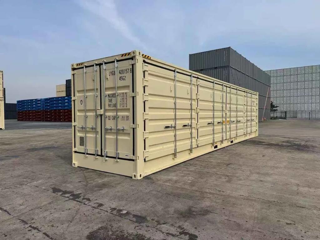 Open side container — 3/4 angle view